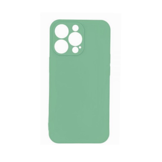 Soft Silicone Case with Camera Shield for Apple iPhone 12 Pro Max Green